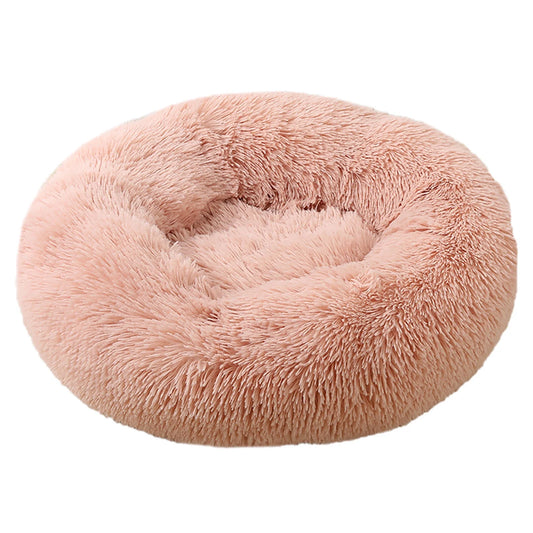 Calming Dog & Cat Bed, Anti-Anxiety Donut Cuddler Warming Cozy Soft round Bed, Plush Cushion Bed for Small Medium Dogs and Cats (16"/20"/24"/28"/32"/36")